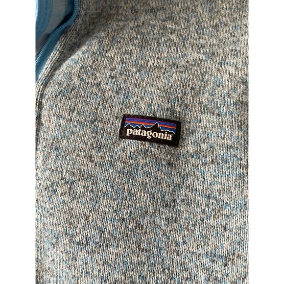Patagonia Better Sweater 1/4 Zip Steam Blue Fleece Pullover Women's Size Medium - Picture 3 of 8